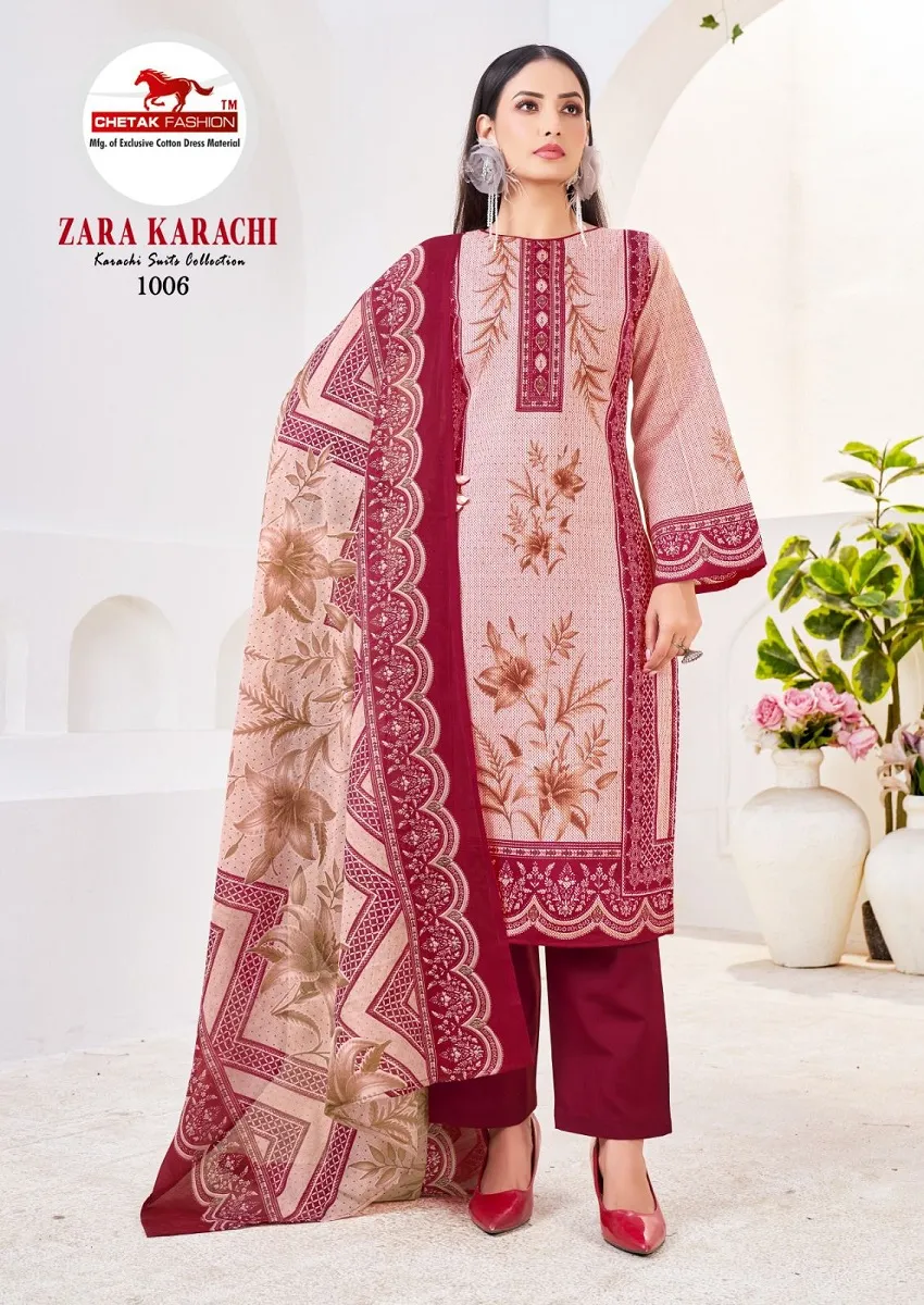 Chetak Zara Karachi Vol 1 Unstitched Suits