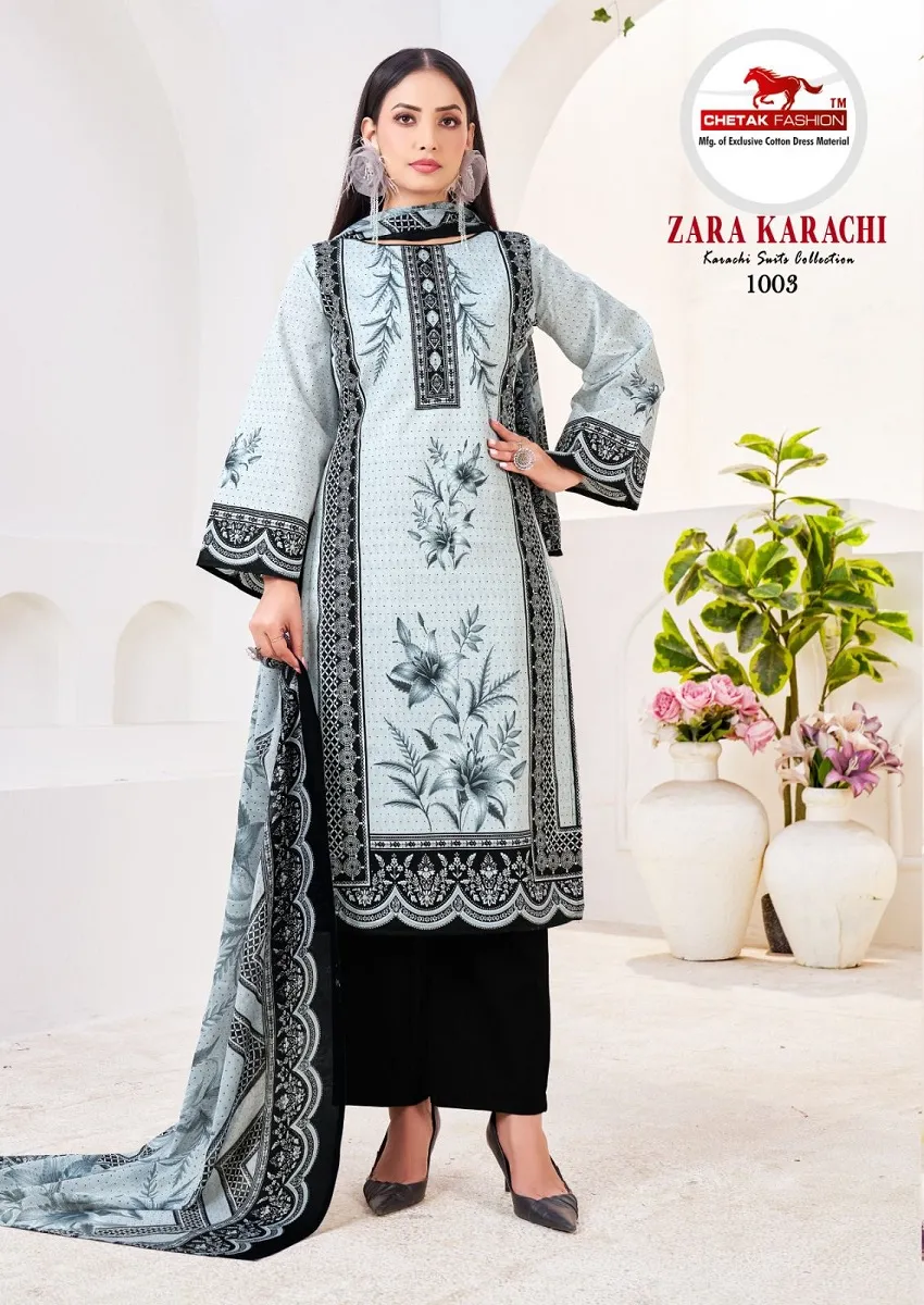 Chetak Zara Karachi Vol 1 Unstitched Suits