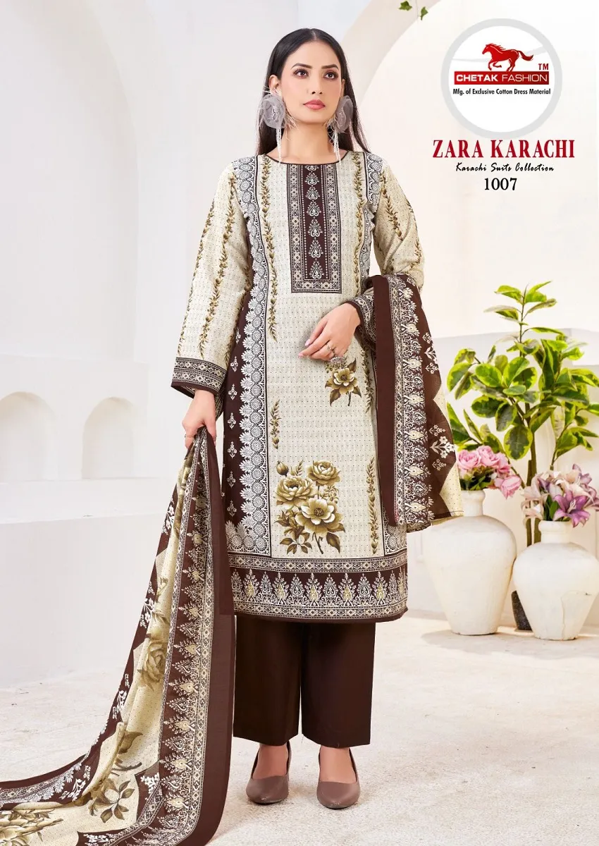 Chetak Zara Karachi Vol 1 Unstitched Suits