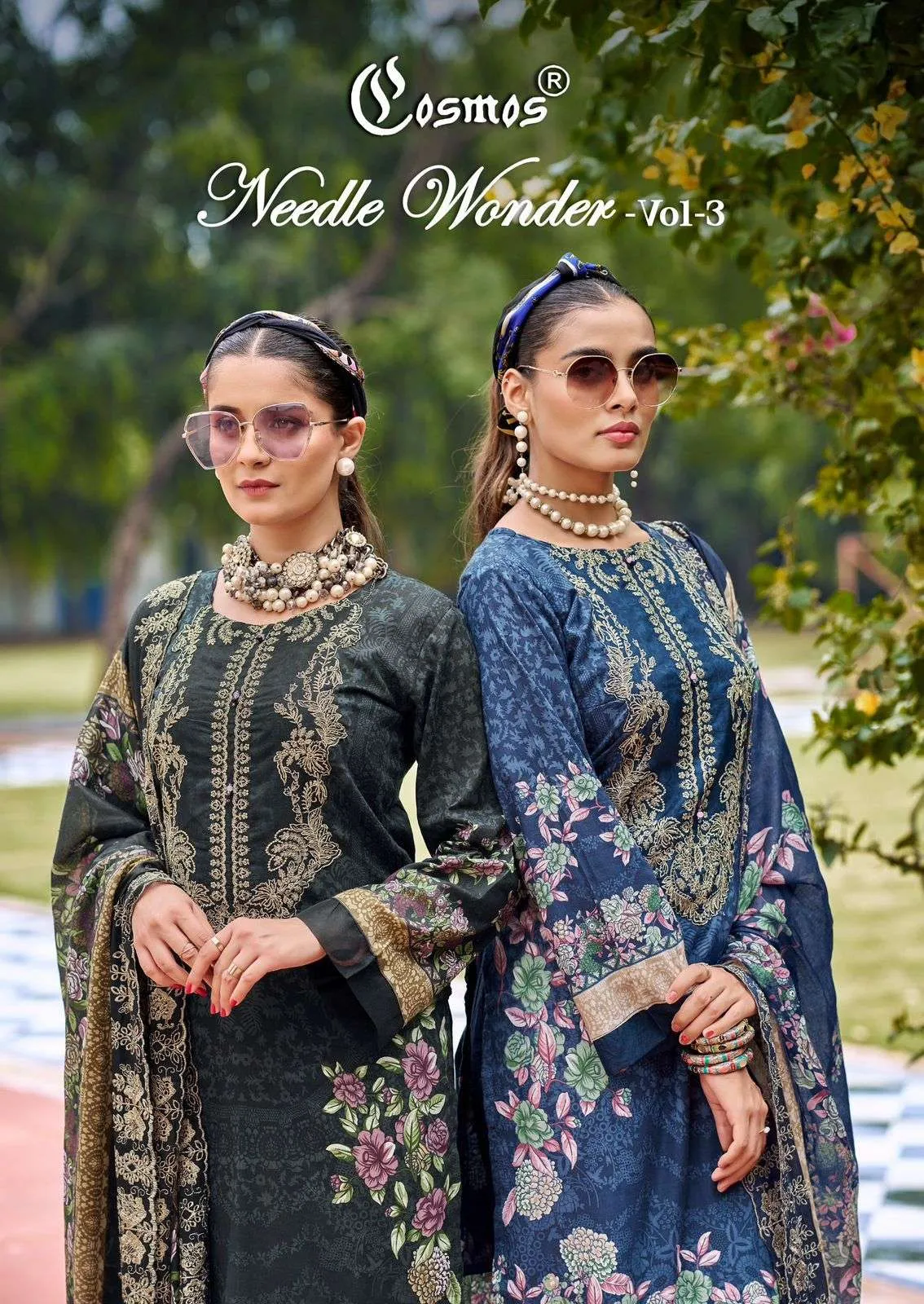 Cosmos Fashion Needle Wonder Vol 3 Unstitched Suits