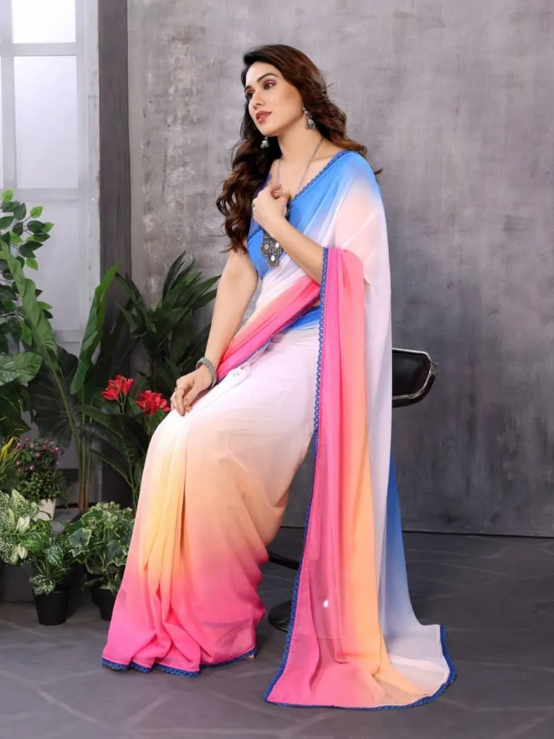 Csn Georgette Silk 3 Nx Sarees