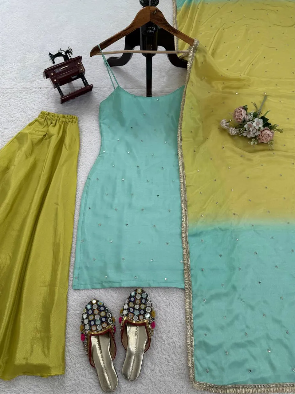 Deepika 5914 Chinon Silk Festival Readymade Dress