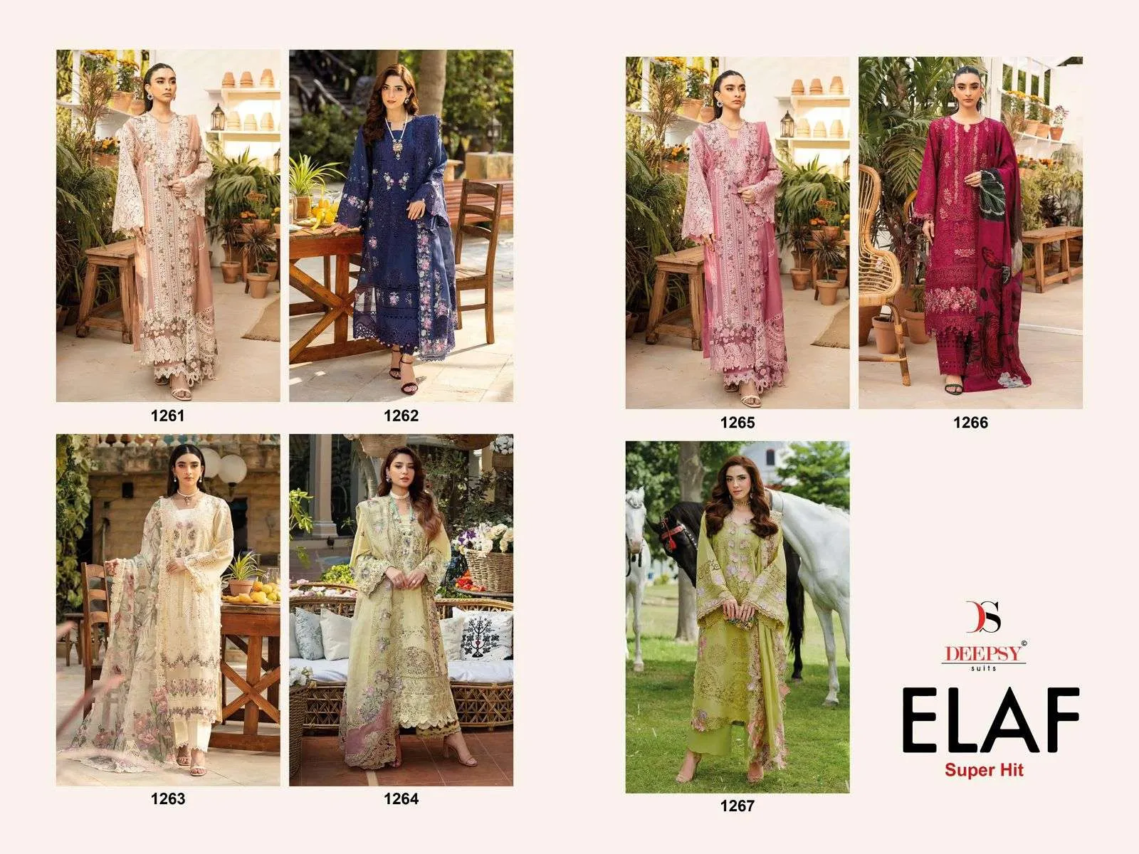 Deepsy Suits Elaf Super Hit Unstitched Suits