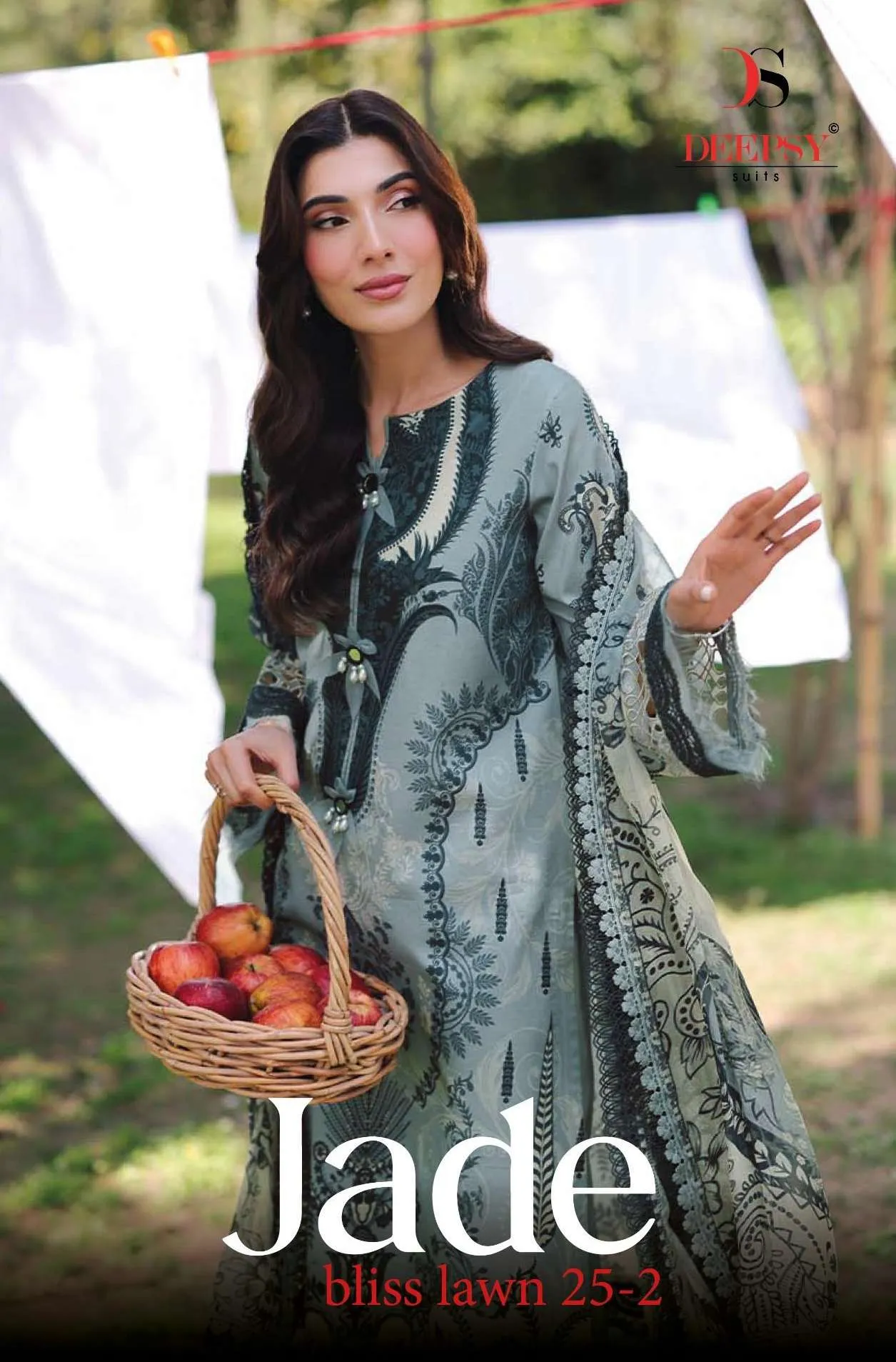 Deepsy Suits Jade Bliss Lawn 25 Vol 2 Unstitched Suits