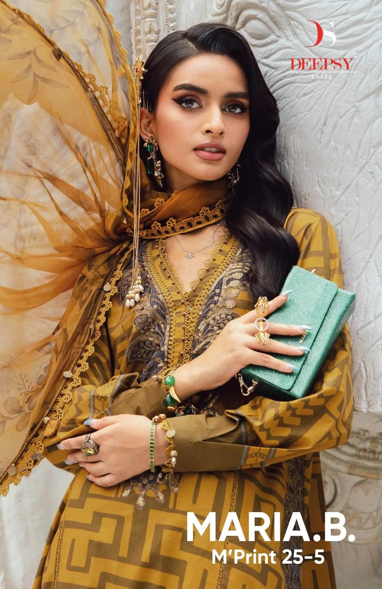 Deepsy Suits Maria B M Prints 25 Vol 5 Pakistani Suits