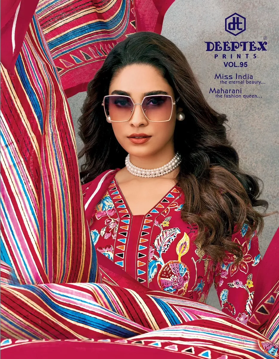 Deeptex Miss India Vol 95 Unstitched Suits