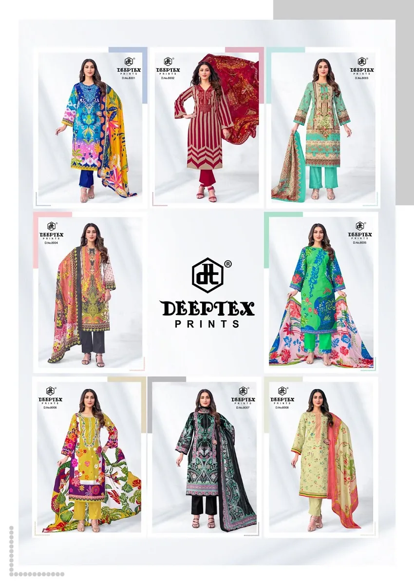 Deeptex Roohi Zara Vol 8 Unstitched Suits