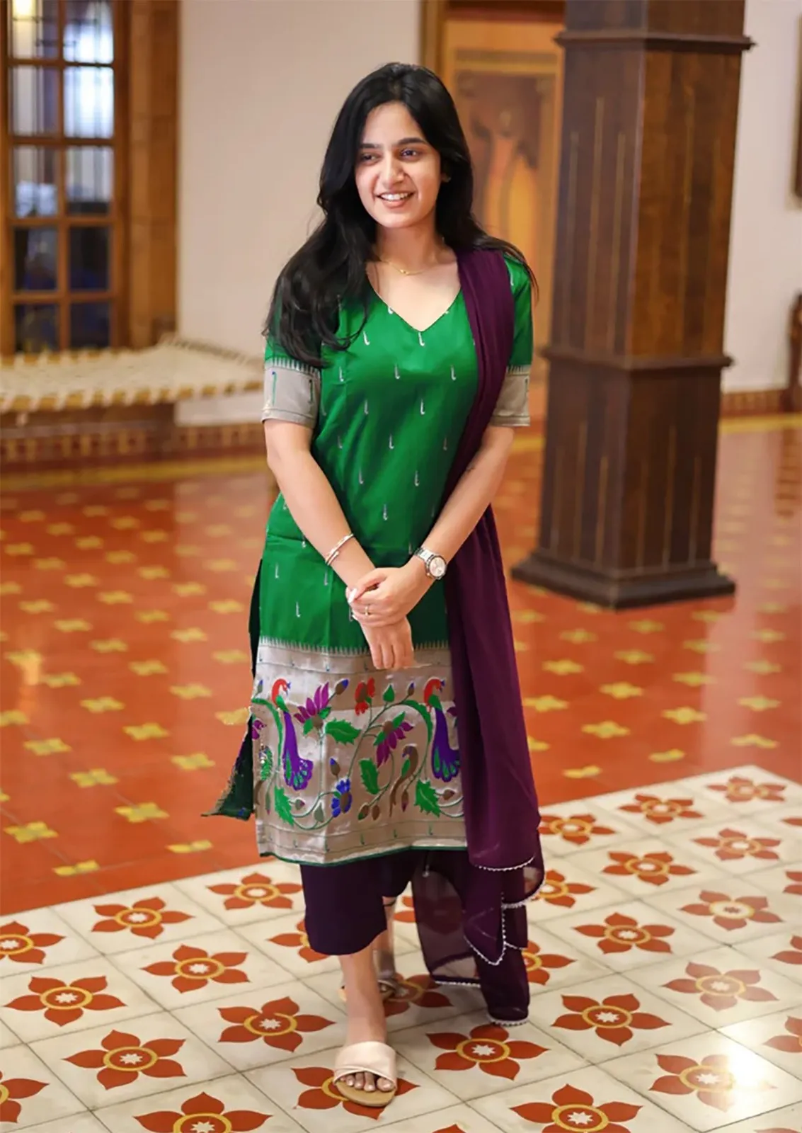 FFD Jacquard Designer Readymade Dress