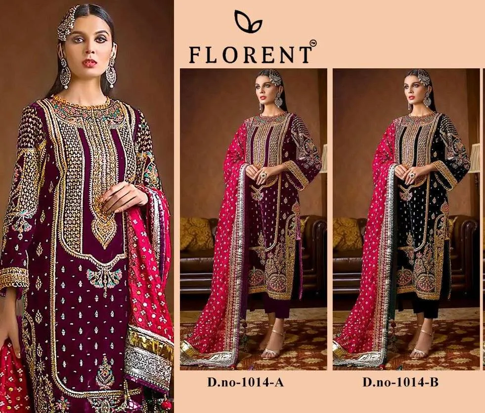 Florent Tm Design No - 1014 Ab Readymade Suits