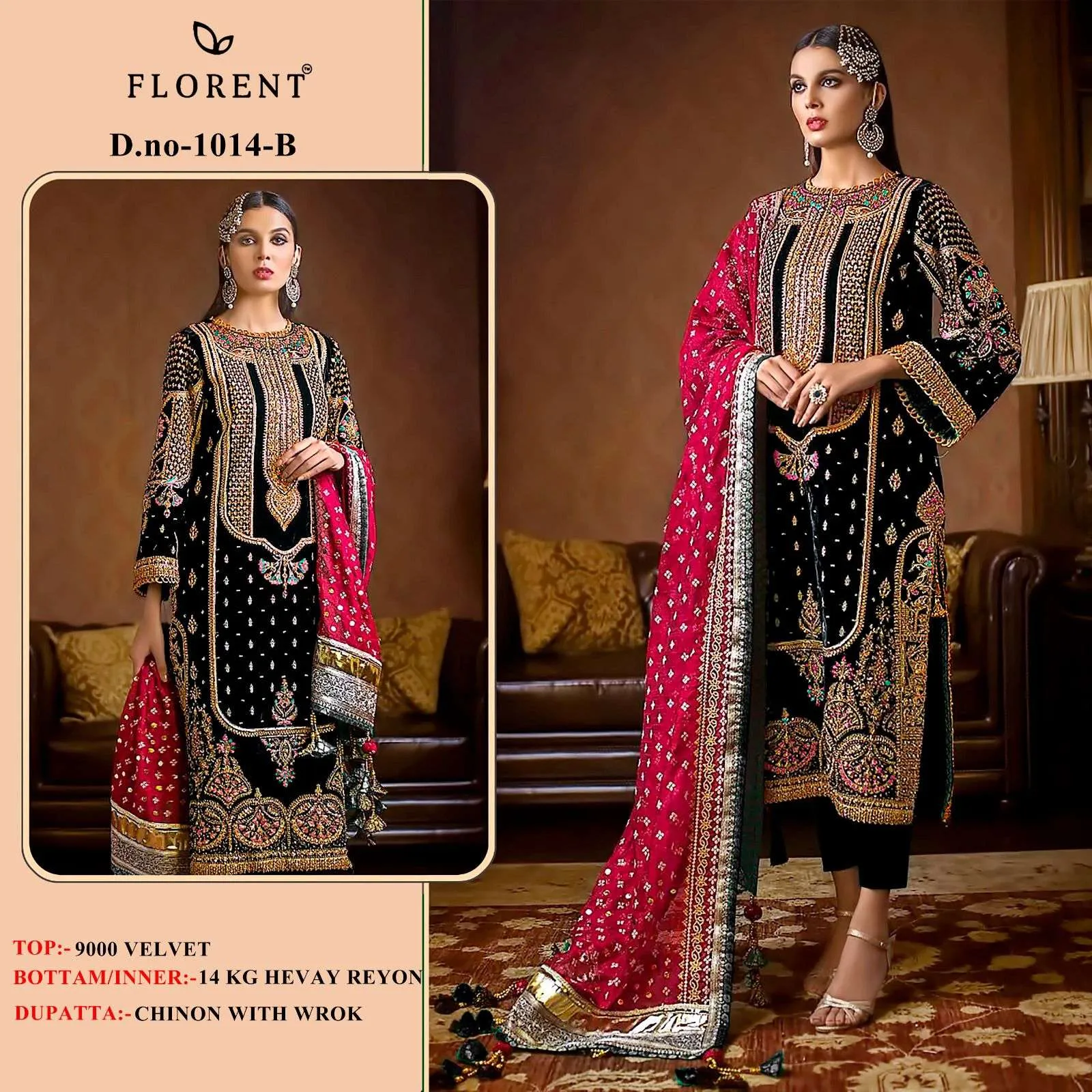Florent Tm Design No - 1014 Ab Readymade Suits