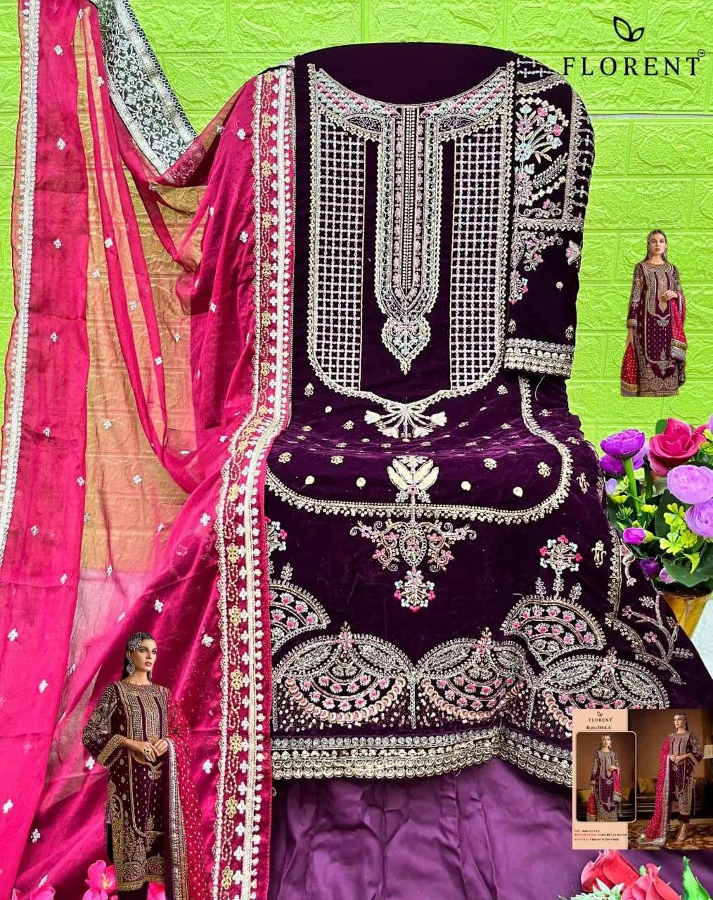 Florent Tm Design No - 1014 Ab Readymade Suits