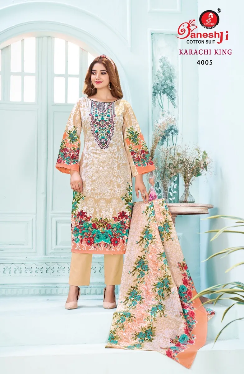 Ganeshji Karachi King Vol 4 Unstitched Suits