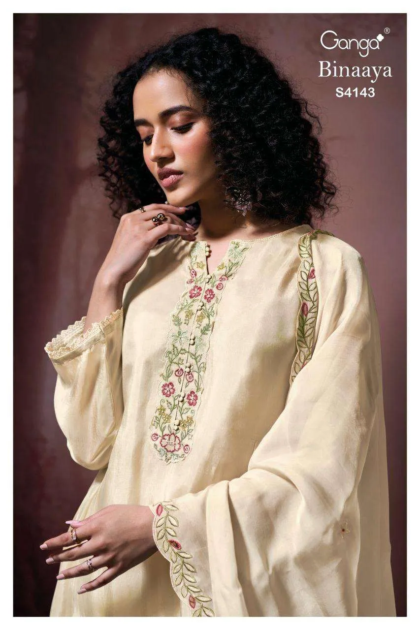 Ganga Binaaya 4143 Semi Stitched Suits