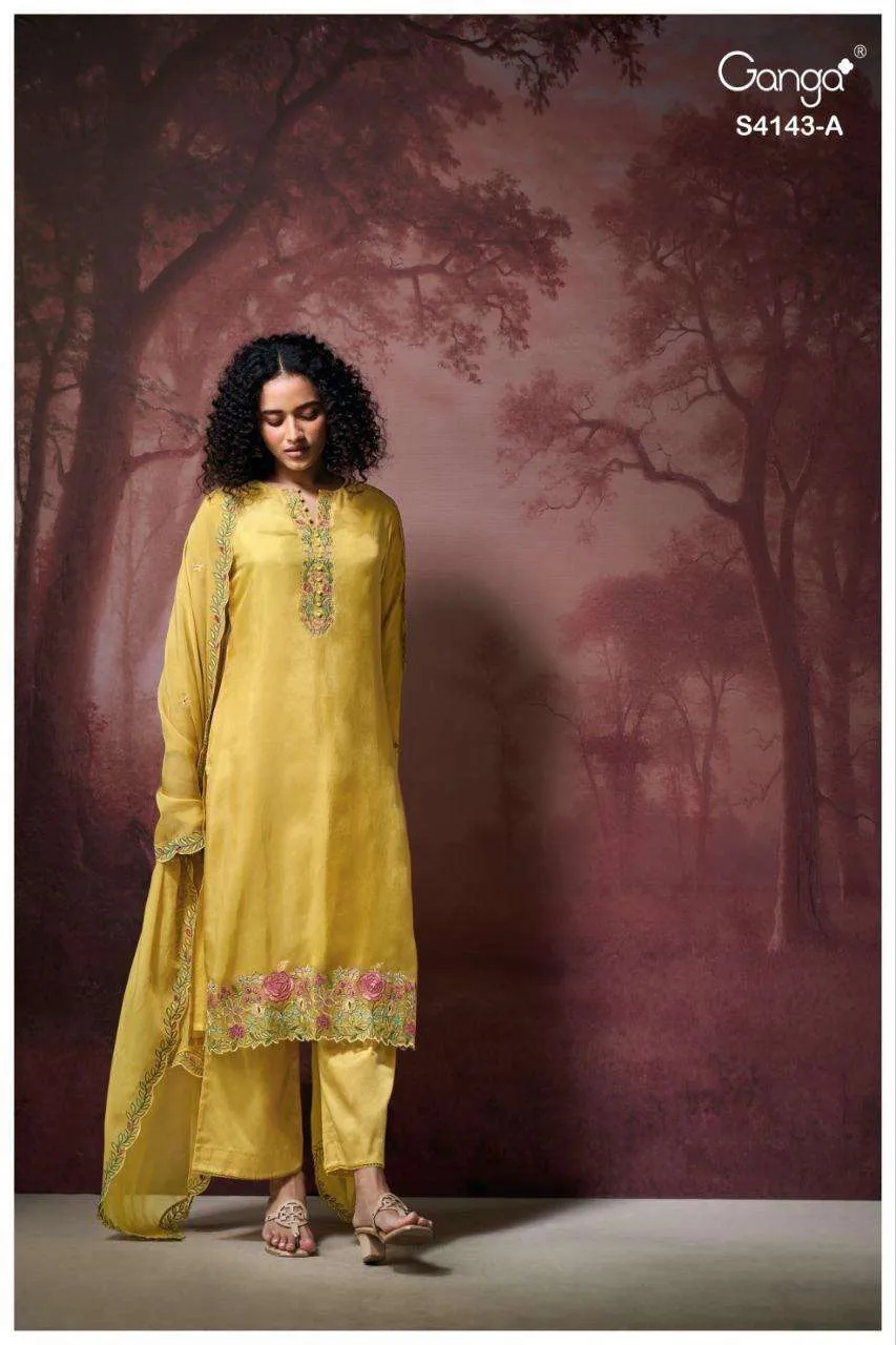 Ganga Binaaya 4143 Semi Stitched Suits