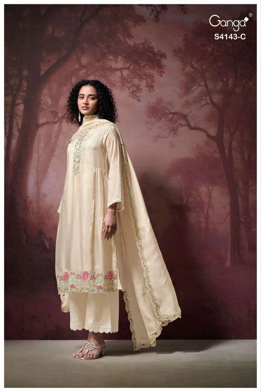 Ganga Binaaya 4143 Semi Stitched Suits