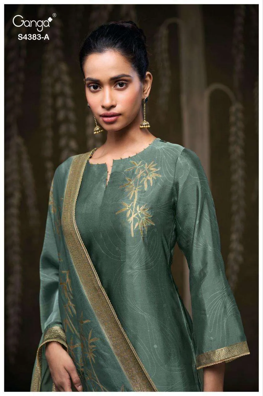 Ganga Hridaya 4383 Semi Stitched Suits