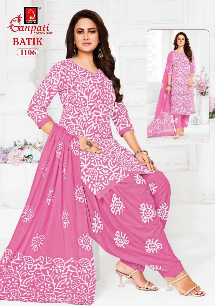 Ganpati Batik Patiyala Vol 11 Unstitched Suits