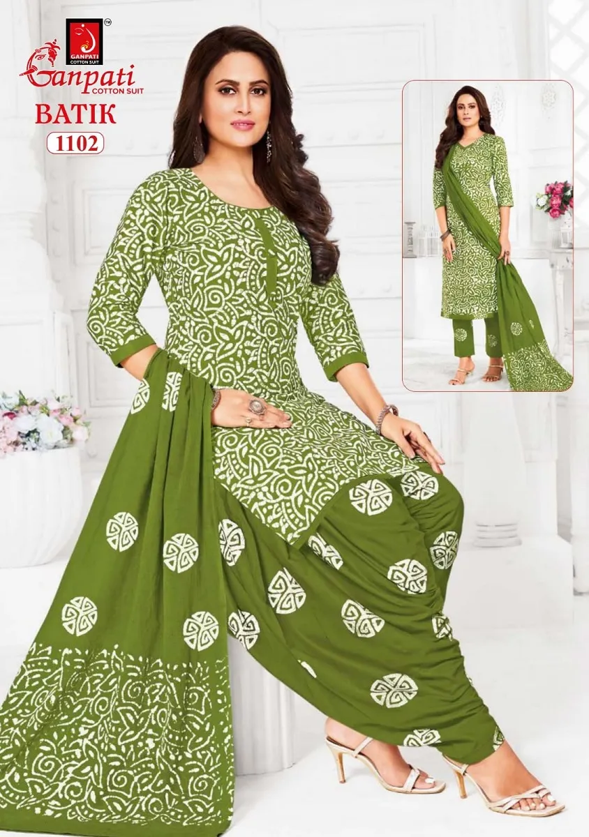 Ganpati Batik Patiyala Vol 11 Unstitched Suits