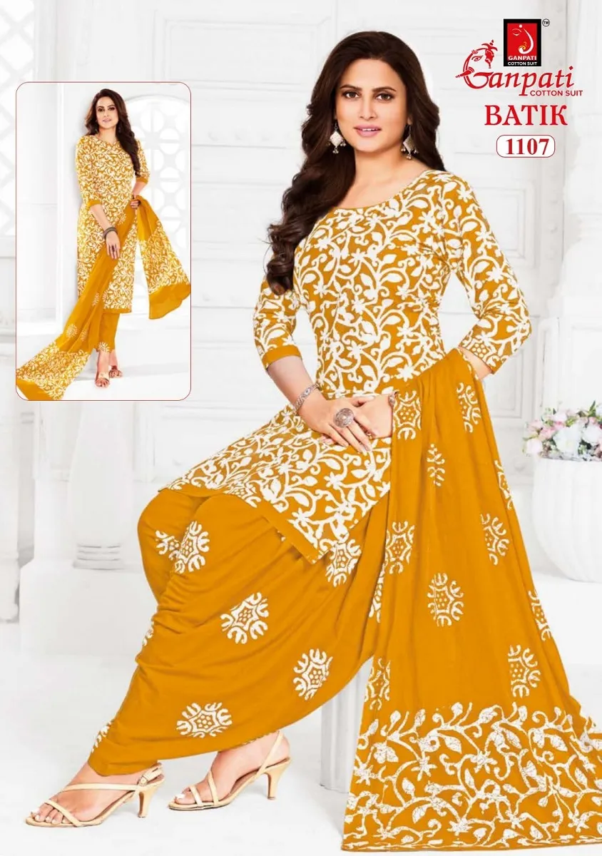 Ganpati Batik Patiyala Vol 11 Unstitched Suits