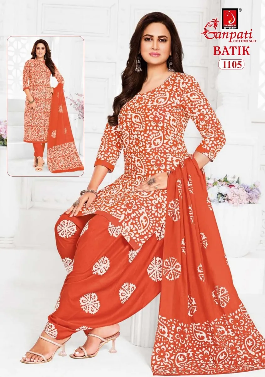 Ganpati Batik Patiyala Vol 11 Unstitched Suits