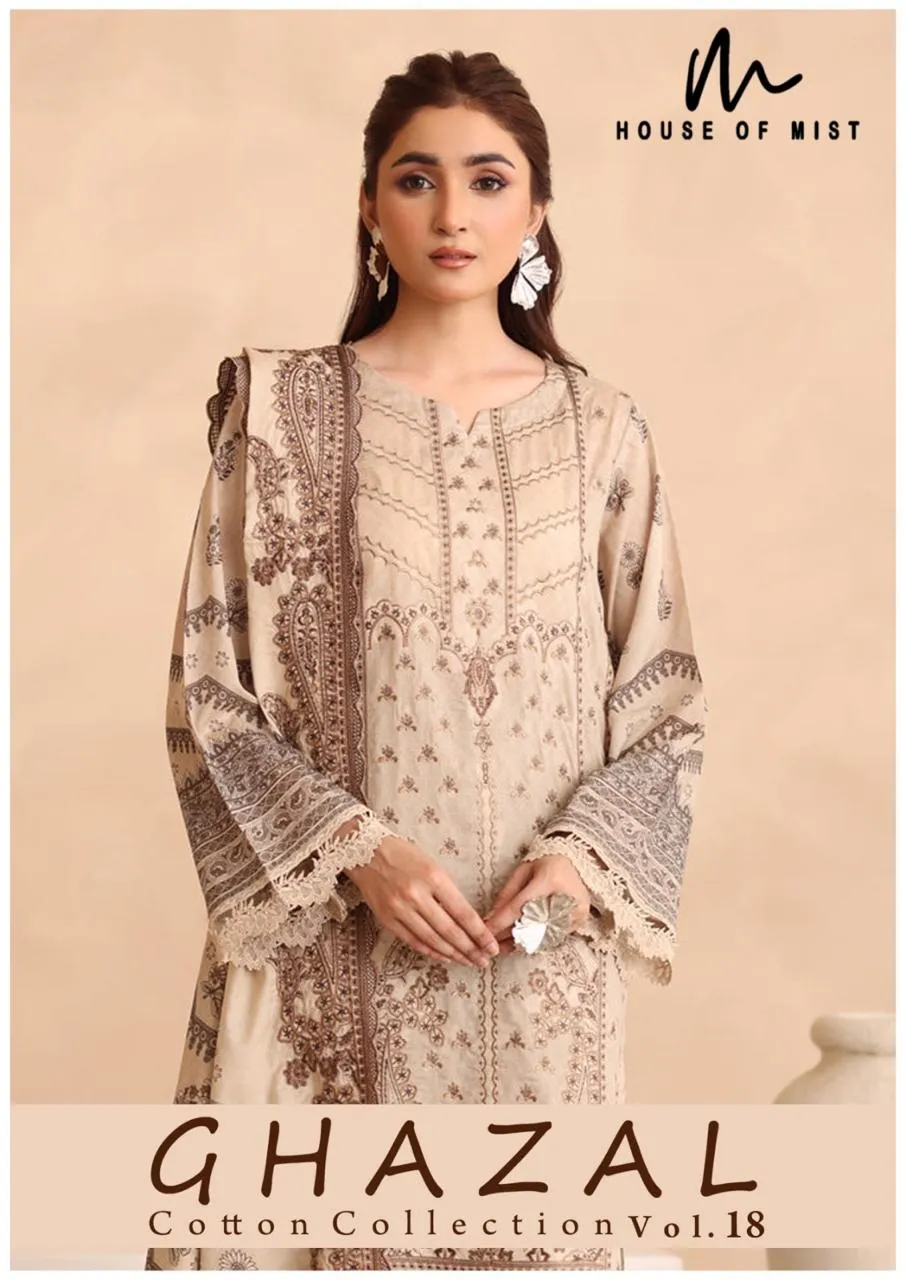 Ghazal Karachi Vol 18 Unstitched Suits