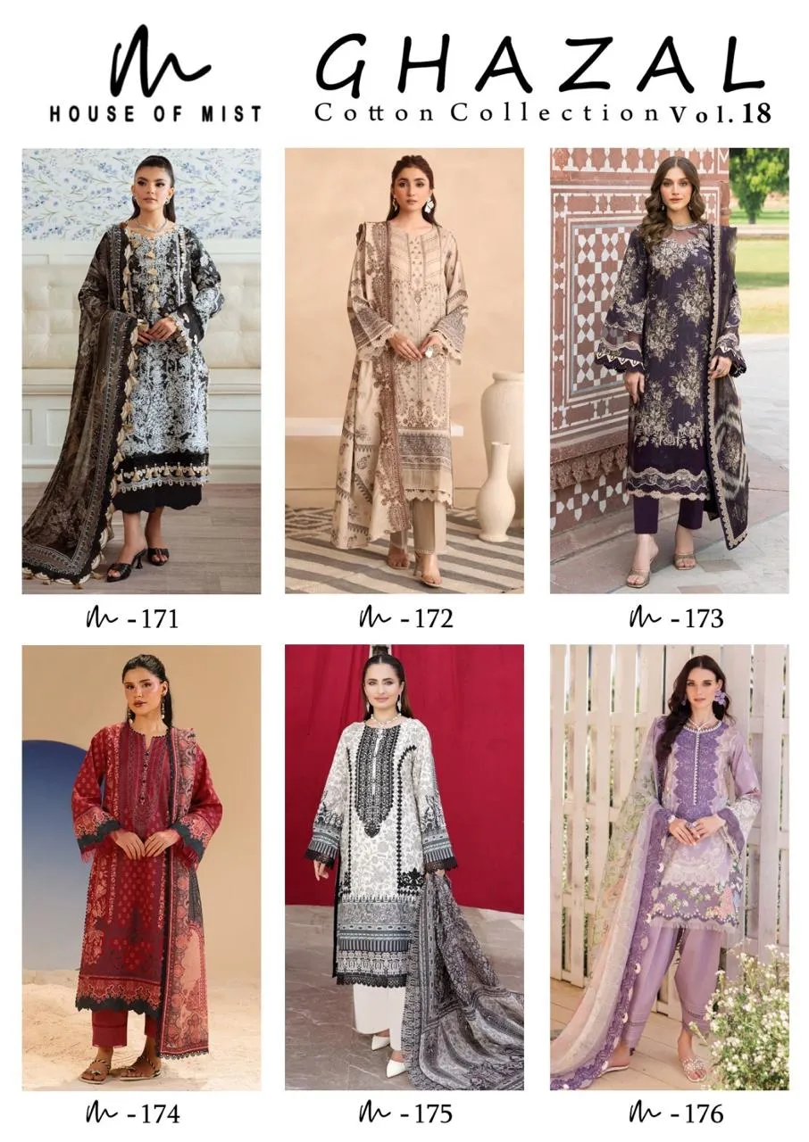 Ghazal Karachi Vol 18 Unstitched Suits