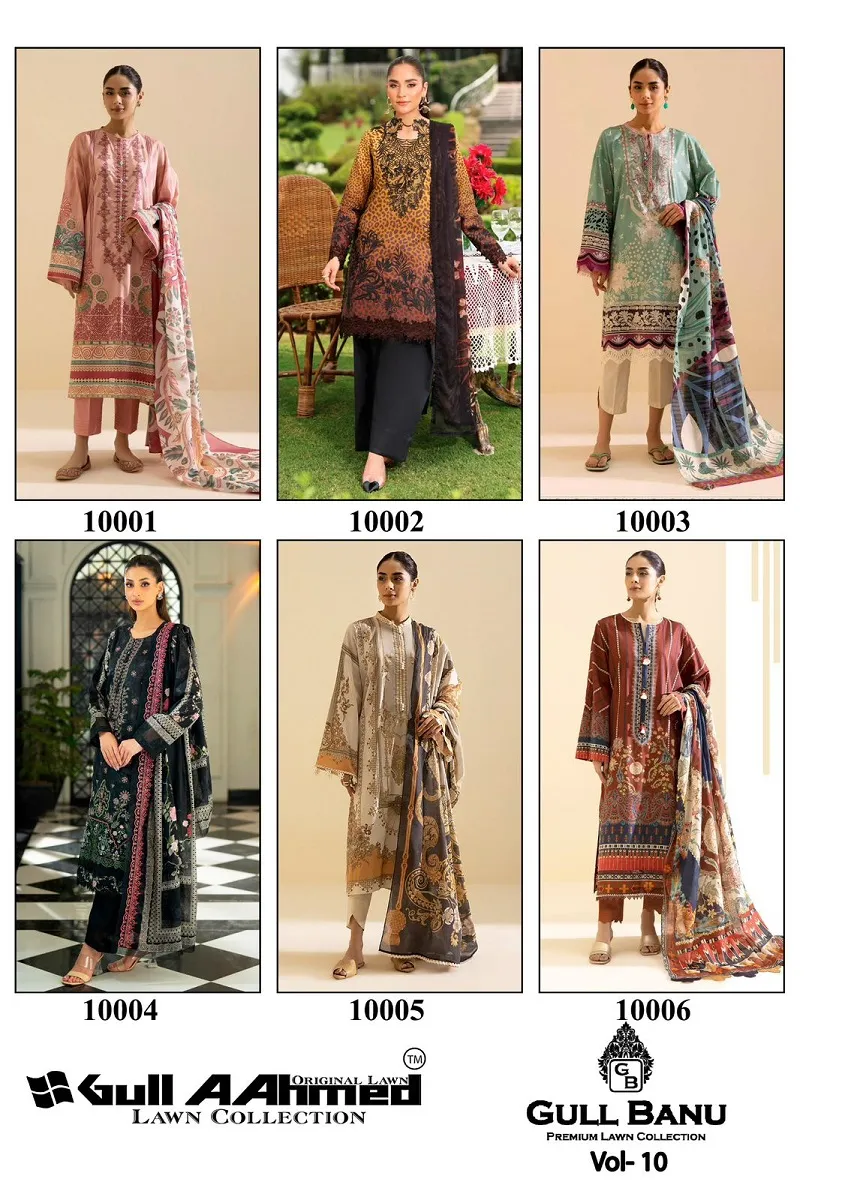 Gullahmed Gull Banu Vol 10 Unstitched Suits