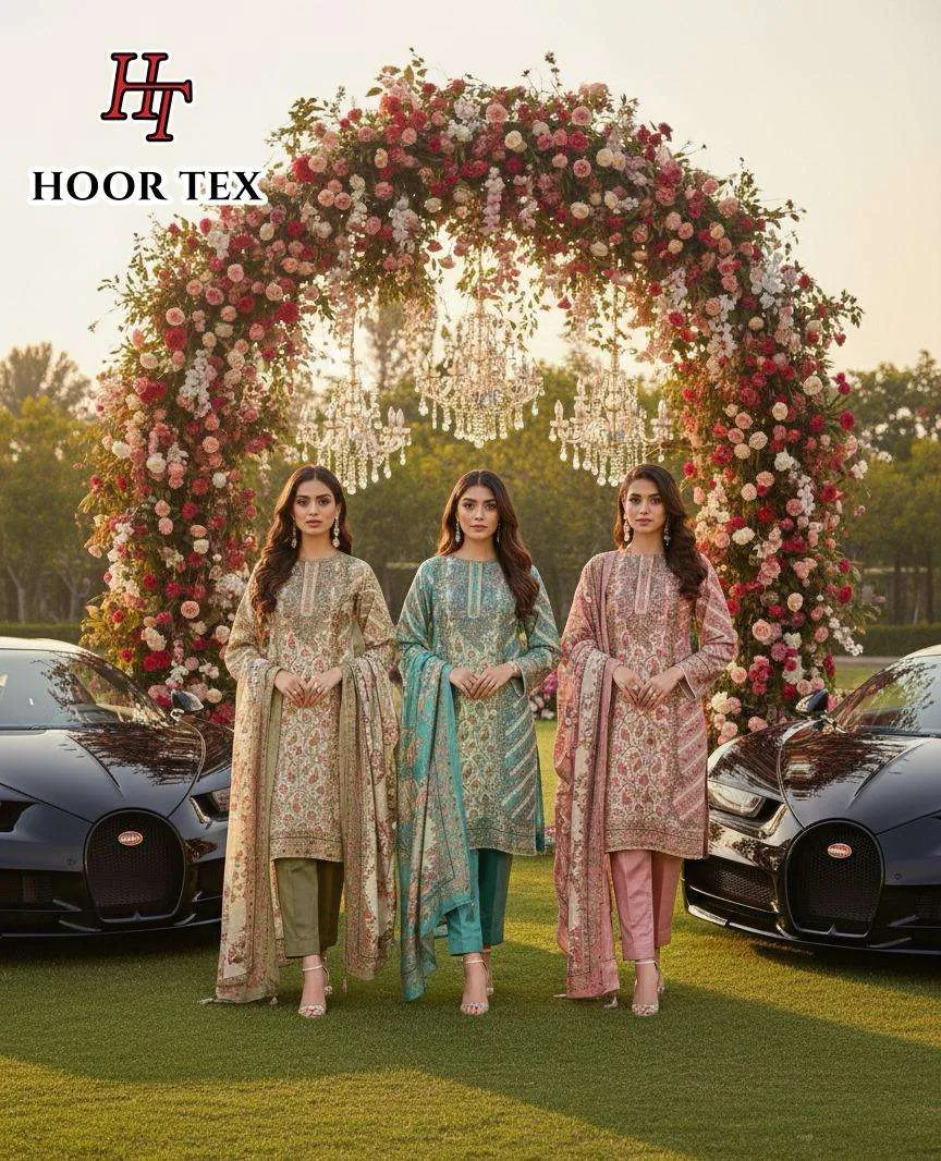 Hoor Tex Design No - H 404 A-c Pakistani Readymade Suits
