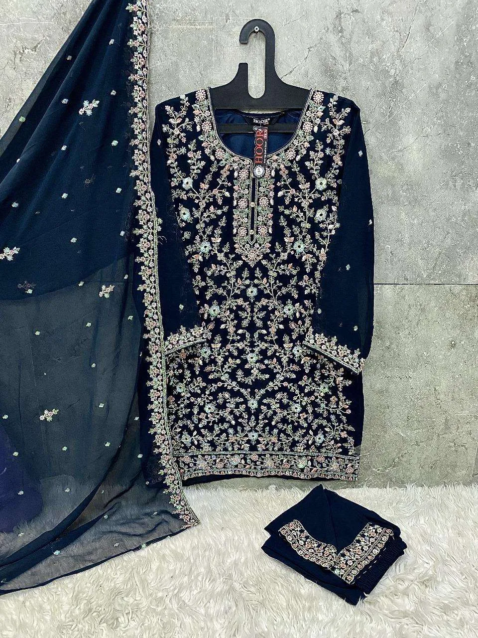Hoor Tex Design No - Hf 145 A-d Pakistani Readymade Suits