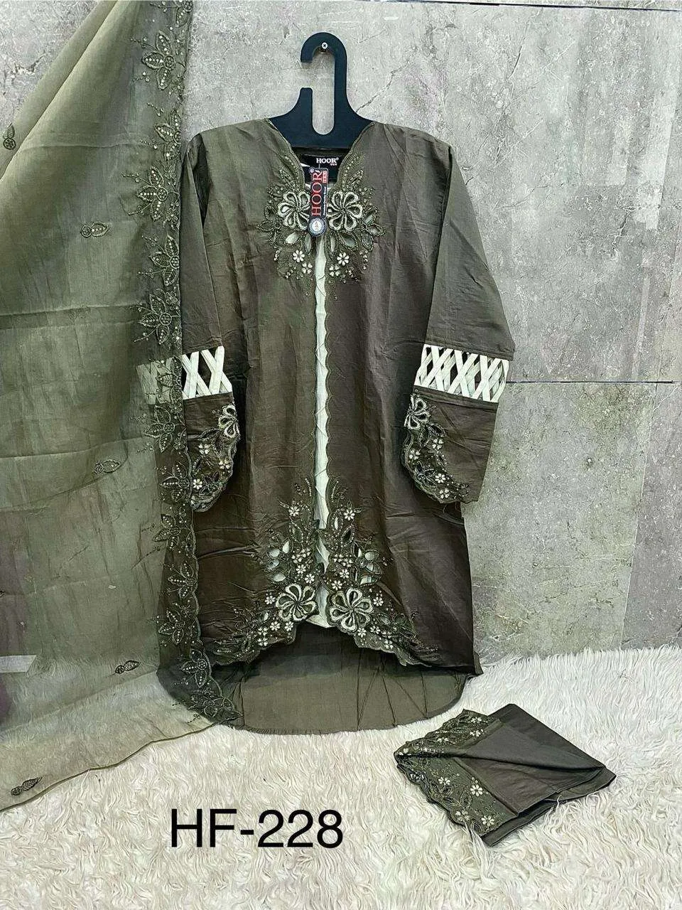 Hoor Tex Design No - Hf 228 Abc Readymade Suits