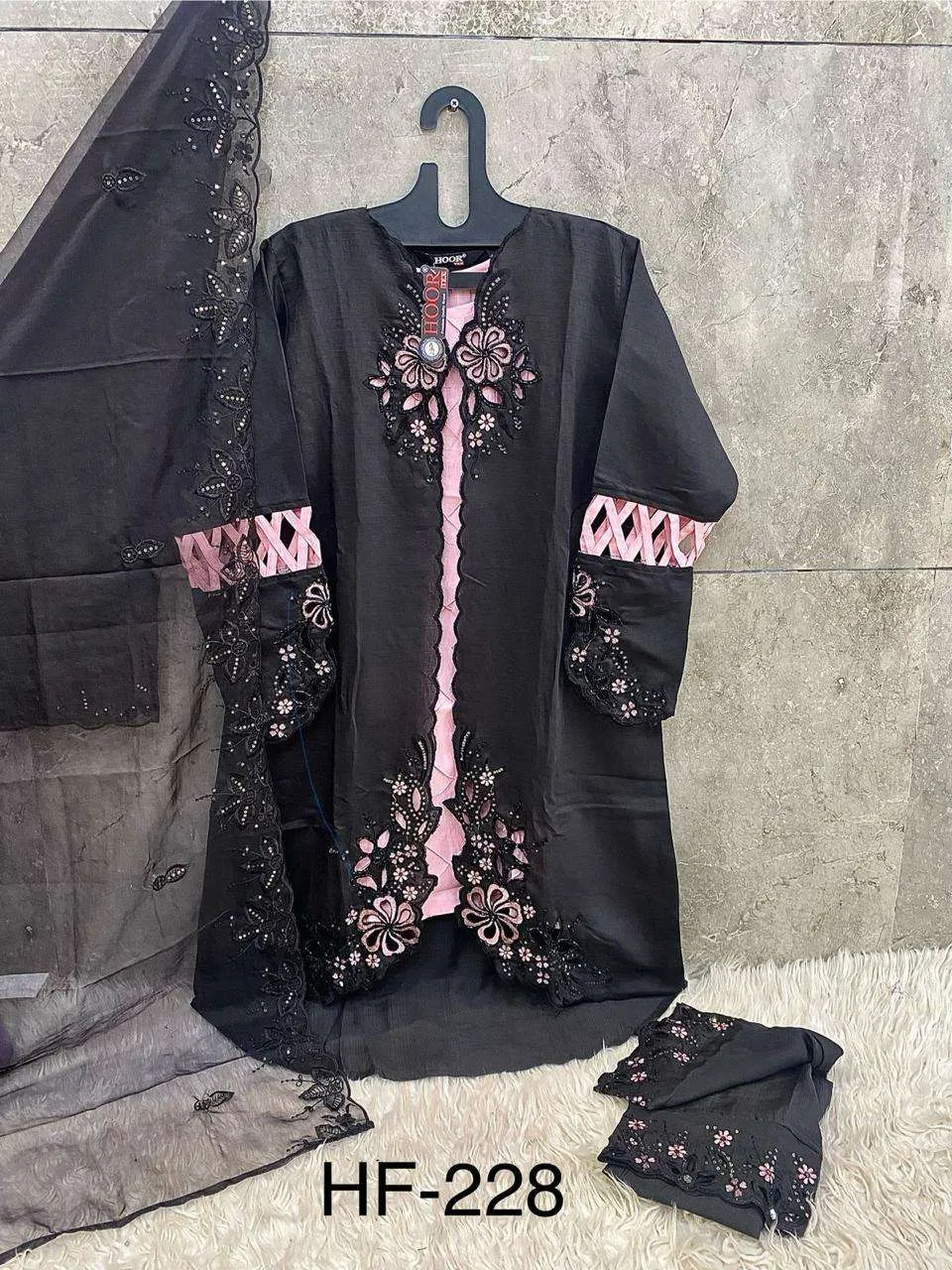 Hoor Tex Design No - Hf 228 Abc Readymade Suits