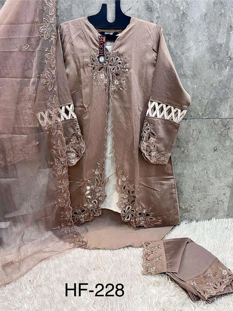 Hoor Tex Design No - Hf 228 Abc Readymade Suits