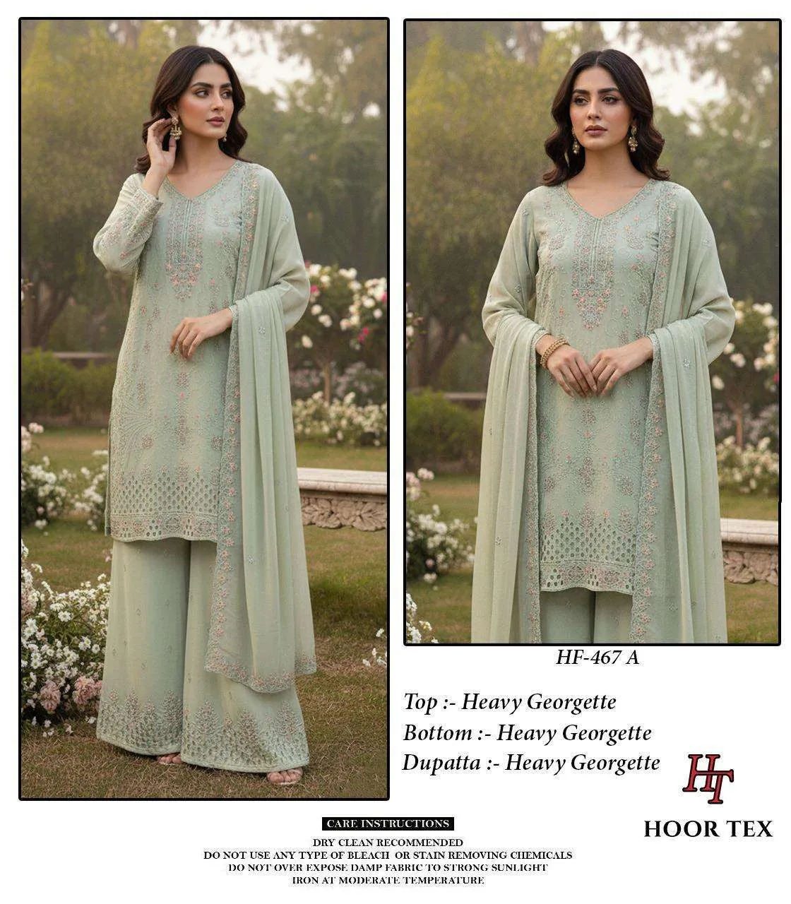 Hoor Tex Design No - Hf 467 A-d Pakistani Readymade Suits