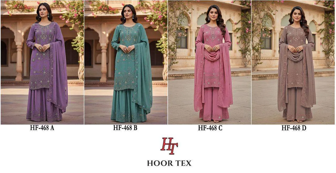 Hoor Tex Design No - Hf 468 Pakistani Readymade Suits