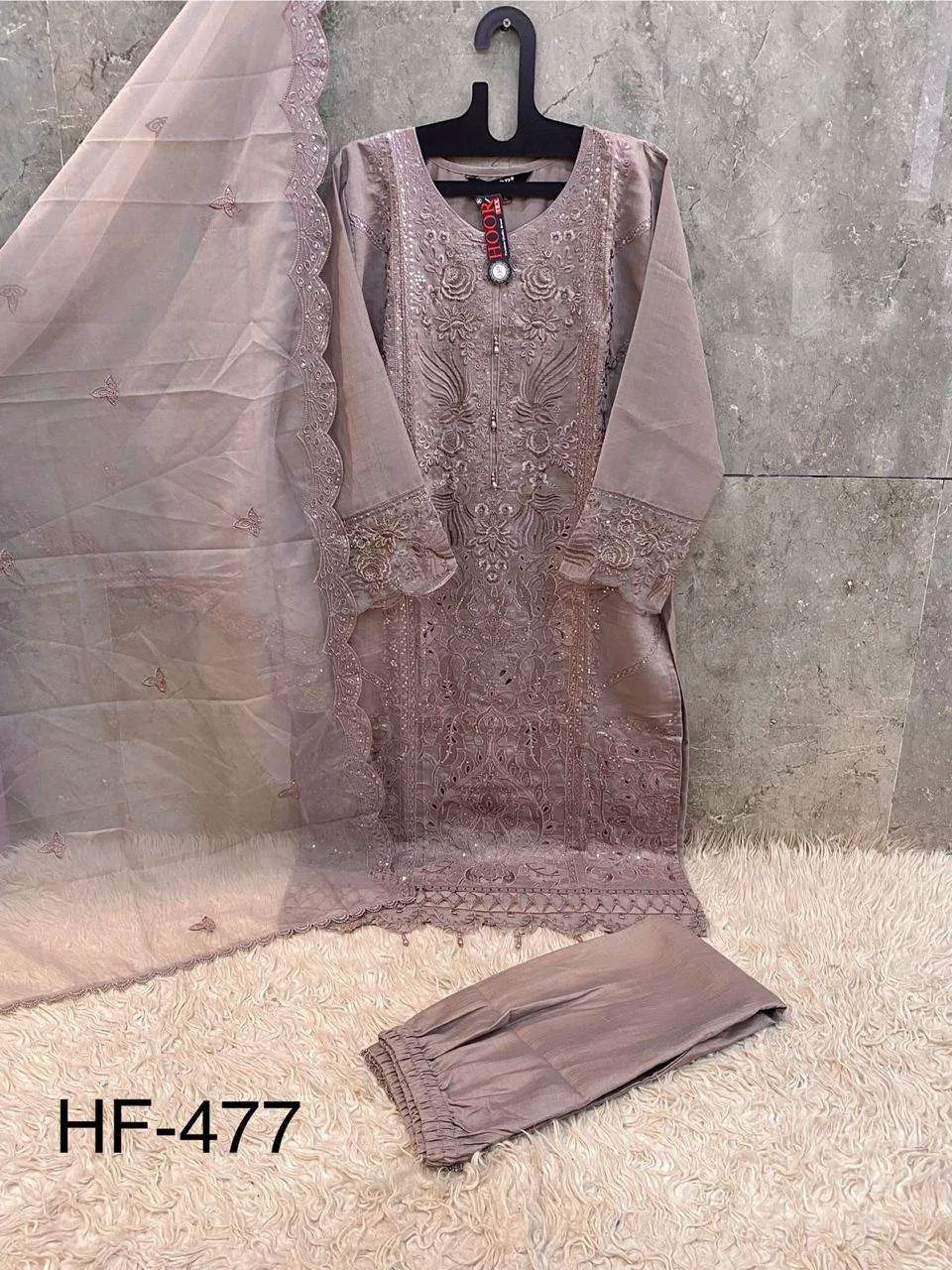 Hoor Tex Design No - Hf 477 Pakistani Readymade Suits