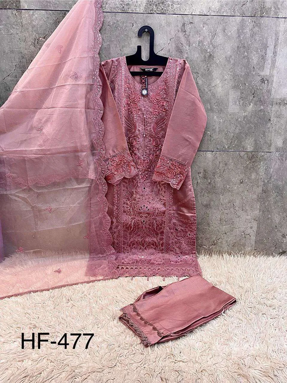 Hoor Tex Design No - Hf 477 Pakistani Readymade Suits