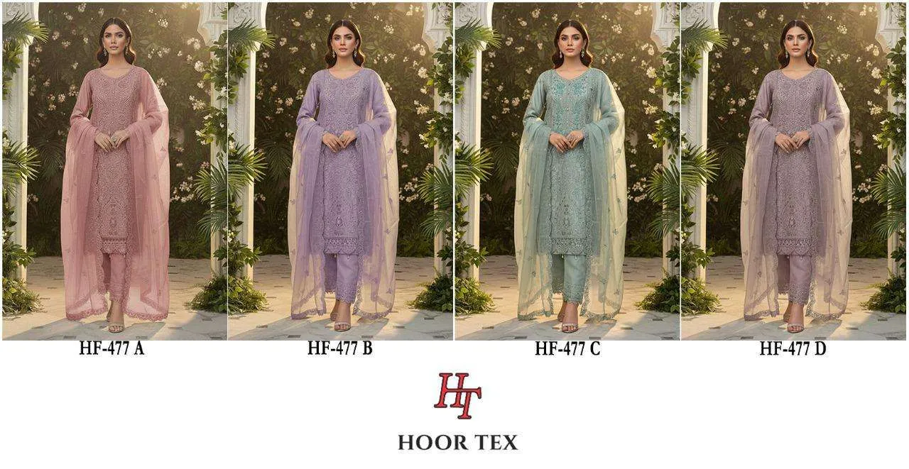 Hoor Tex Design No - Hf 477 Pakistani Readymade Suits