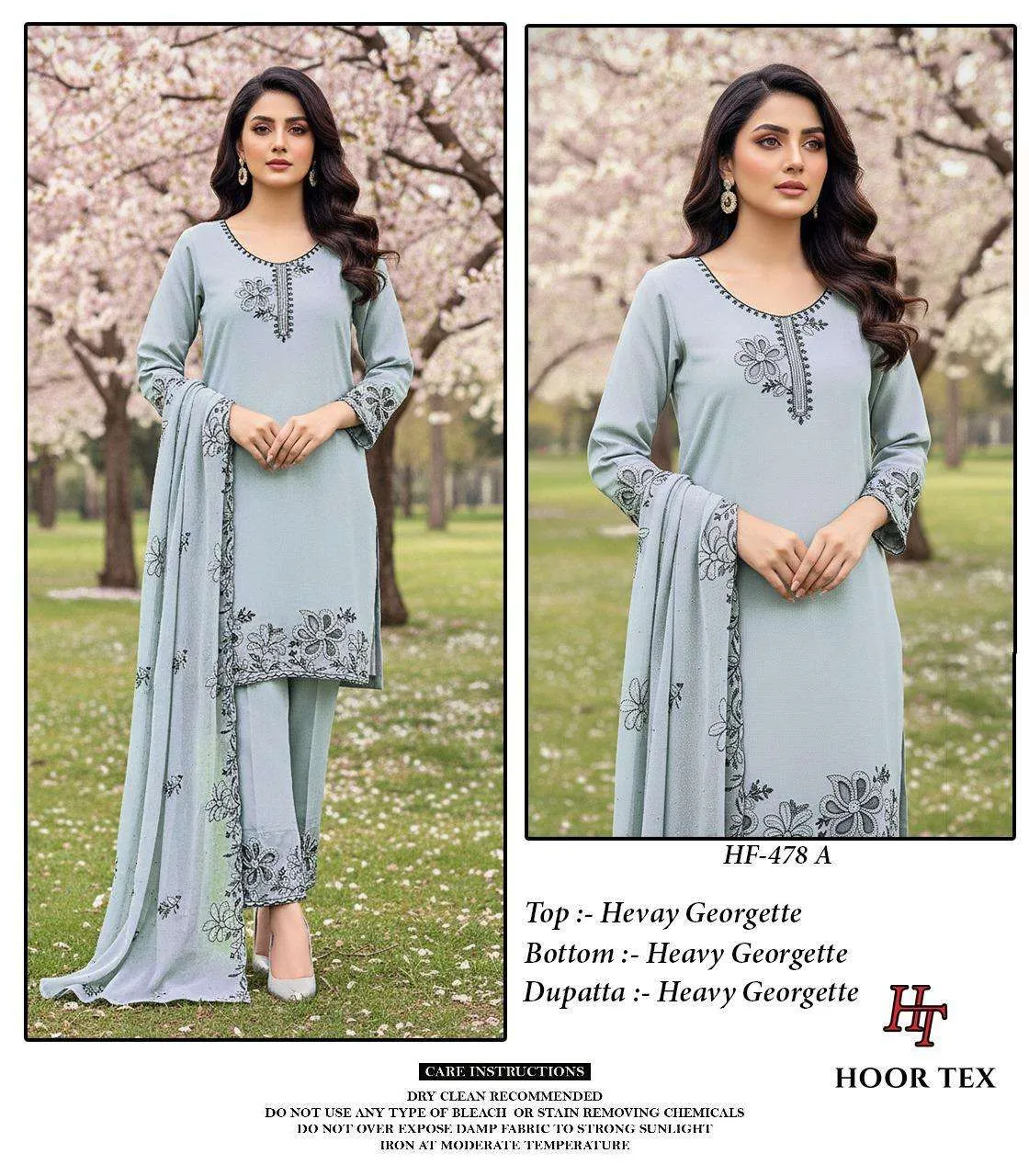 Hoor Tex Design No - Hf 478 A-d Pakistani Readymade Suits