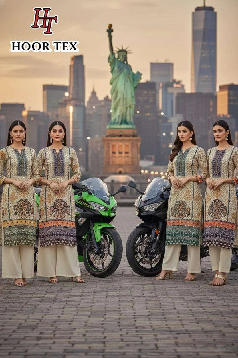 Hoor Tex Design No - or 42 A-d Pakistani Readymade Suits
