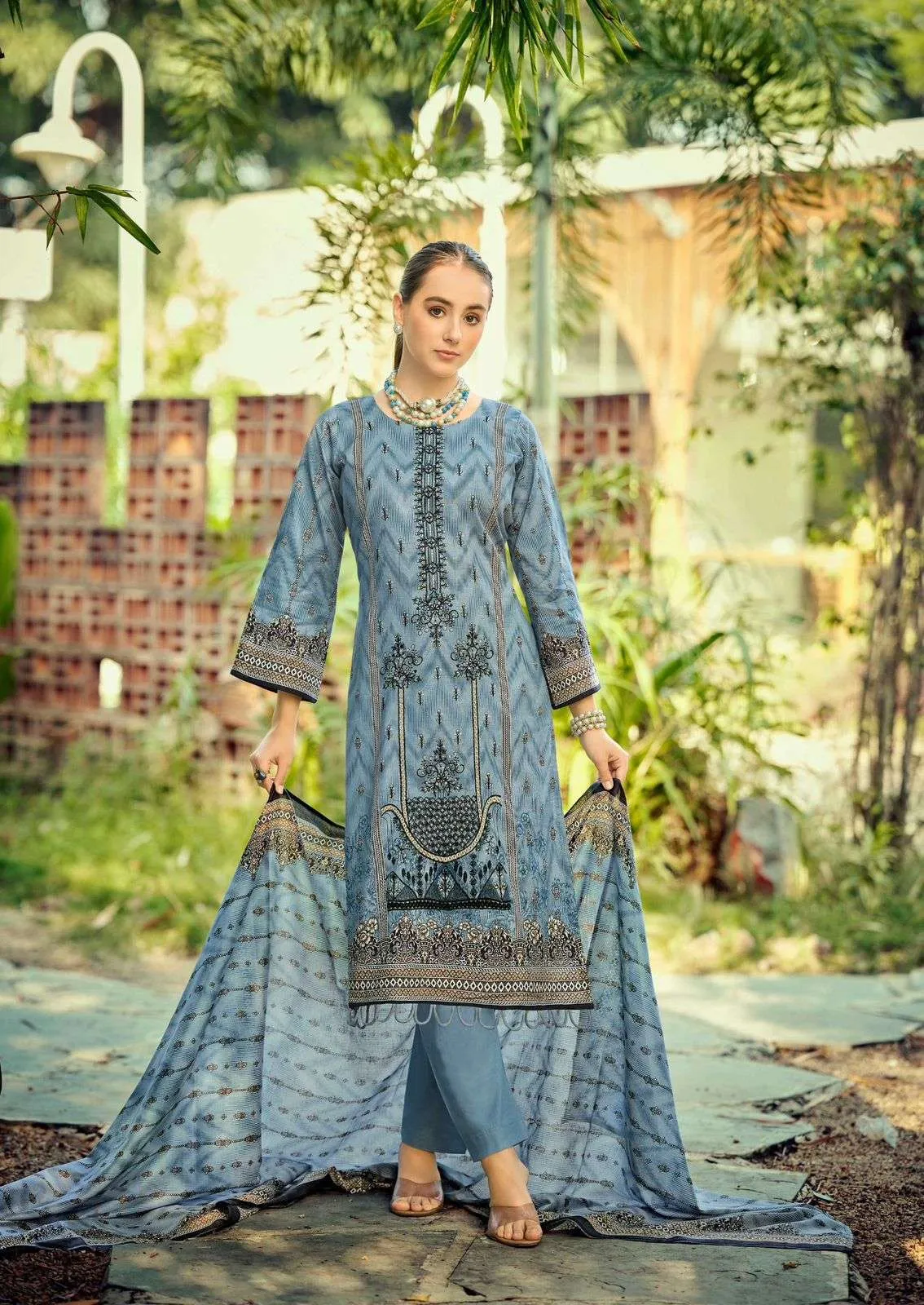 Ishaal Prints Embroidered Vol 17 Semi Stitched Suits