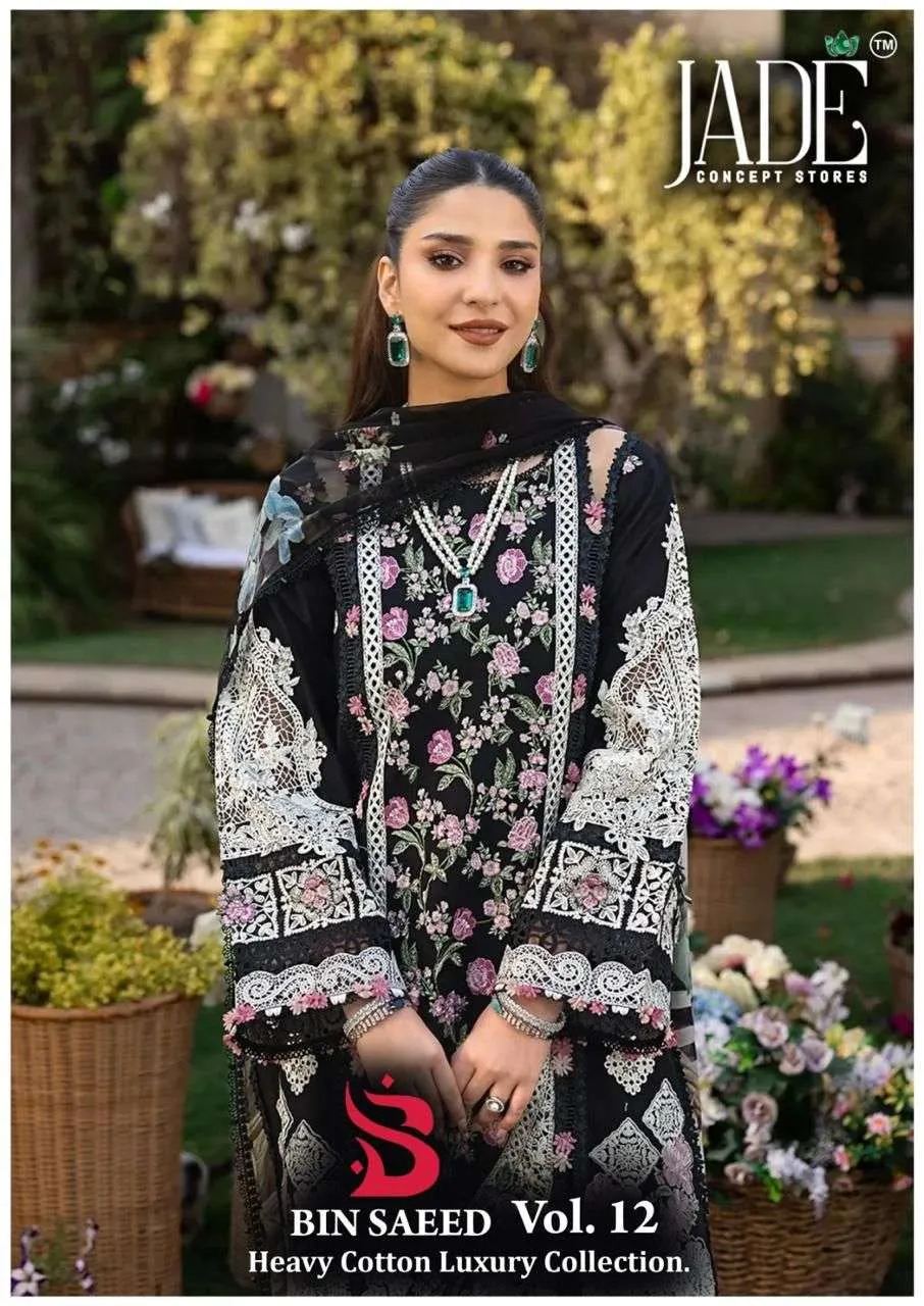 Jade Binsaeed Vol 12 Stitched Suits