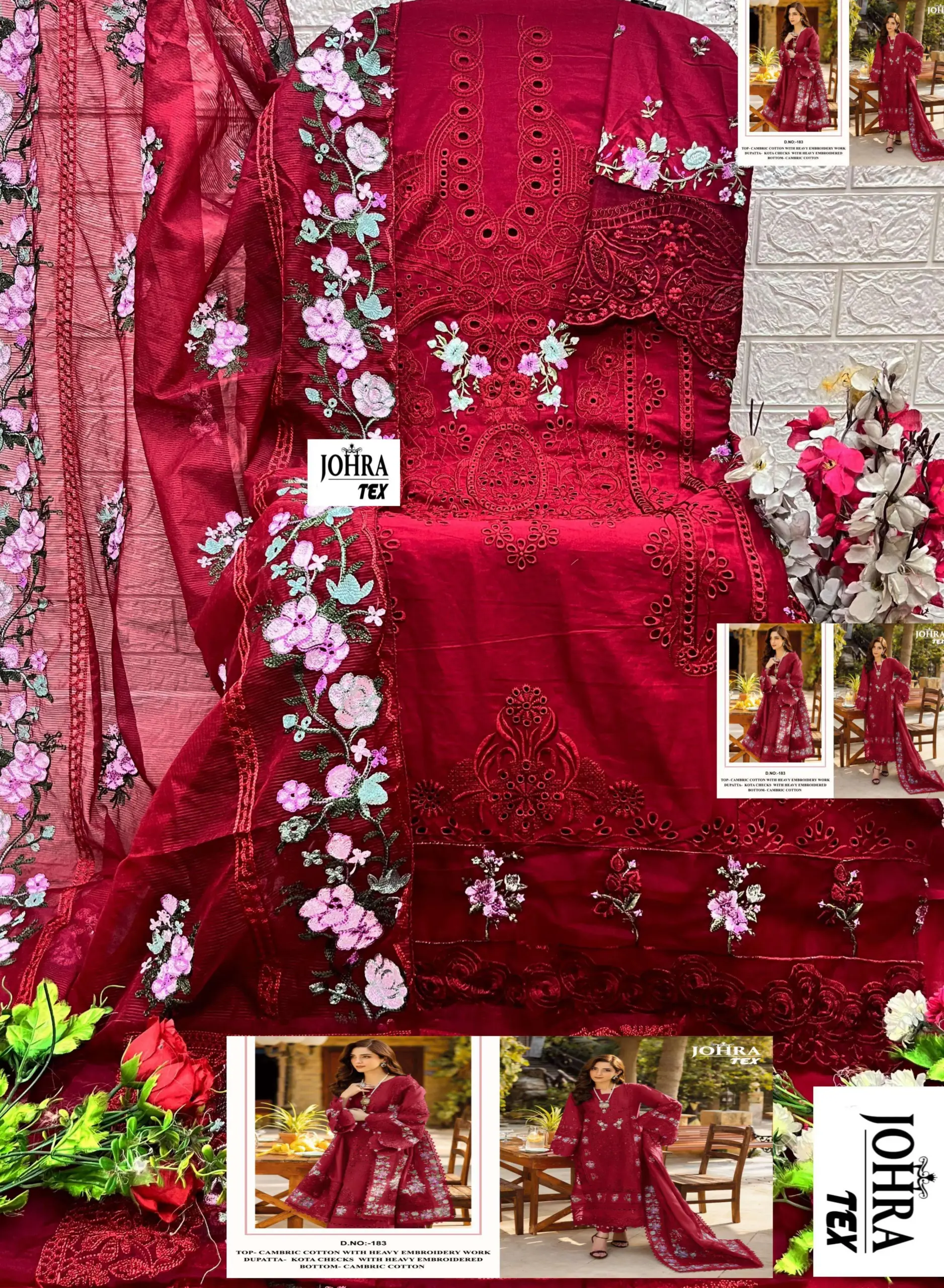 Johra Tex Design No - Jt - 182 Ab Pakistani Suits