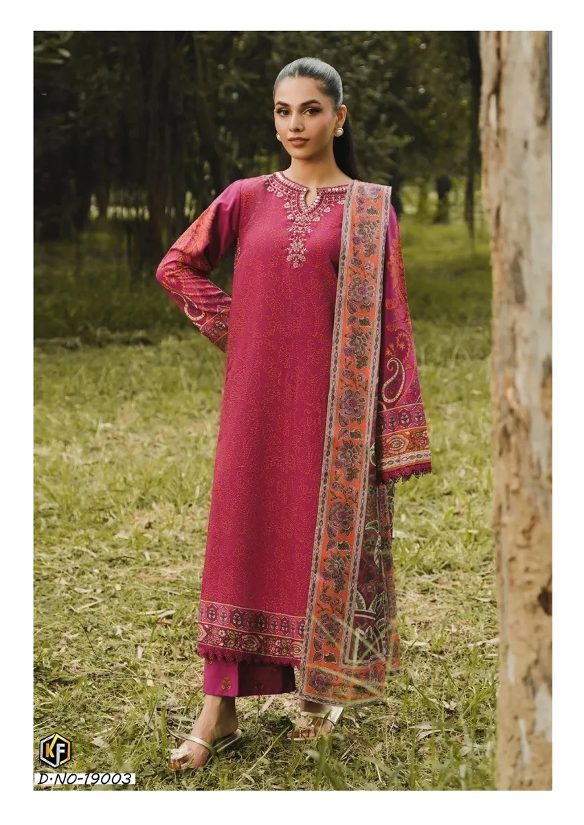 Keval Maryum & Maria Vol 19 Unstitched Suits