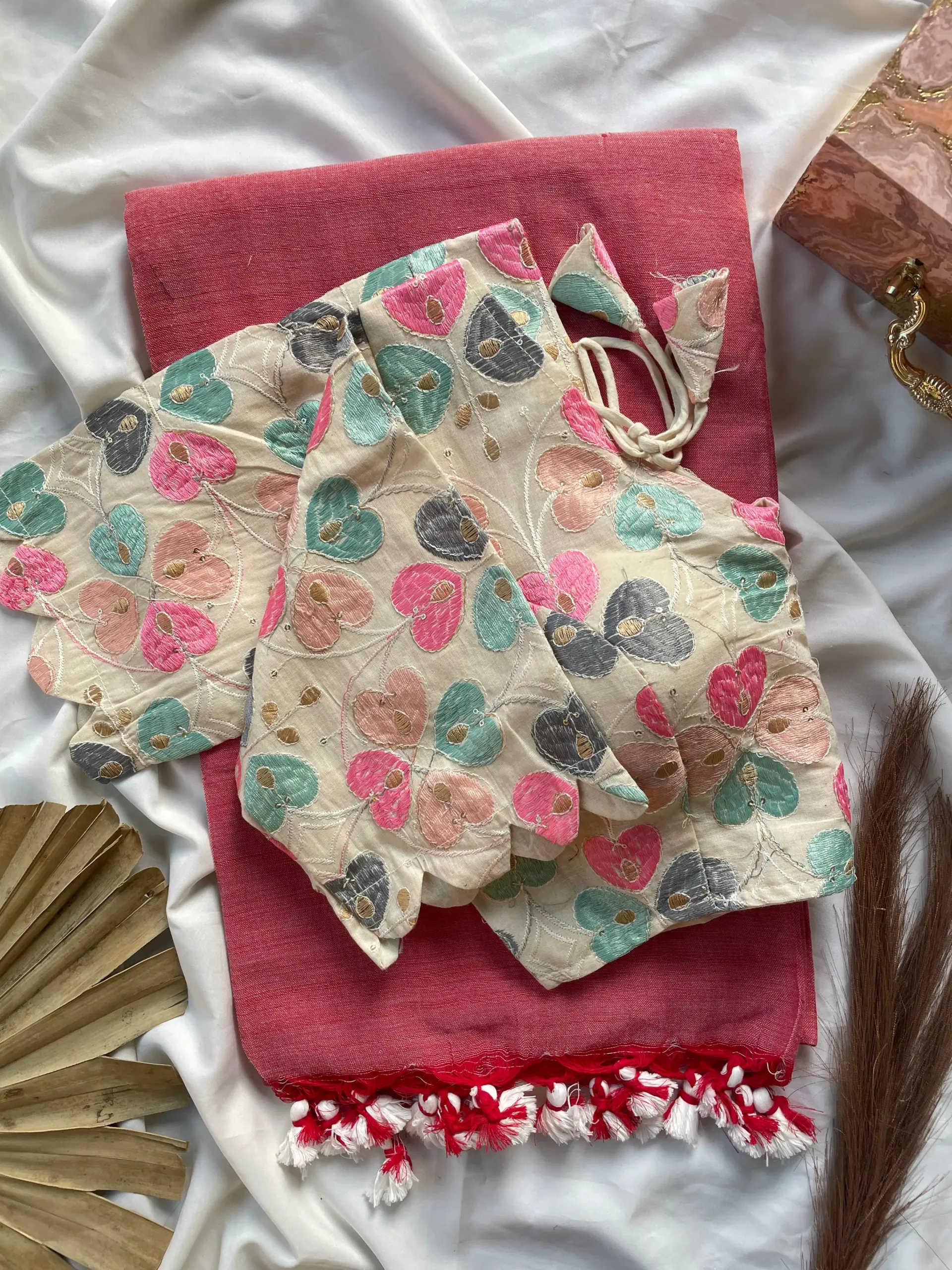 Khadi Work Vol 3 Cotton Saree Designer with Work Blouse Collection Sarees