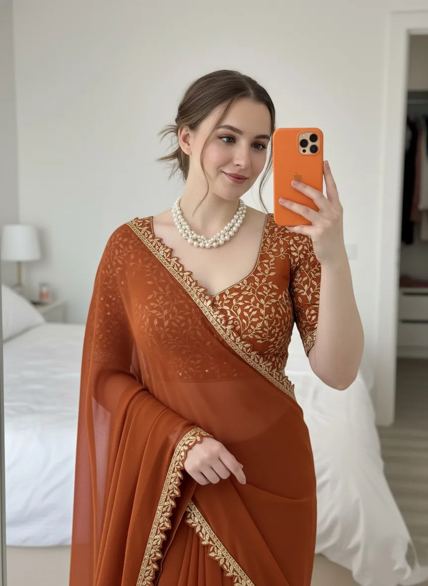 Kiara Armani 2A Rangoli Silk Embroidery Work Sarees