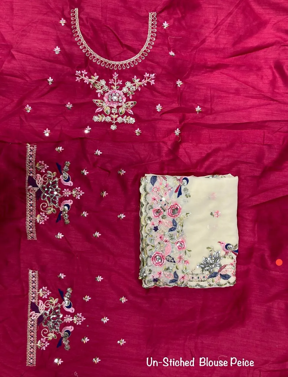 Kiara Onetara Georgette Embroidery Party Wear Sarees