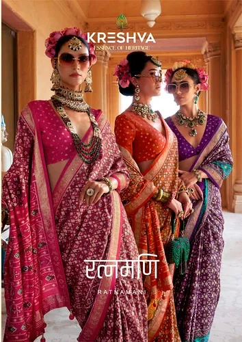 Kreshva Ratnamani Pv Silk Patola Designer Saree