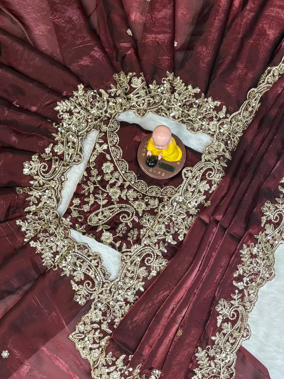 Kusum 800 Fandy Satin Designer Party Wear Sarees