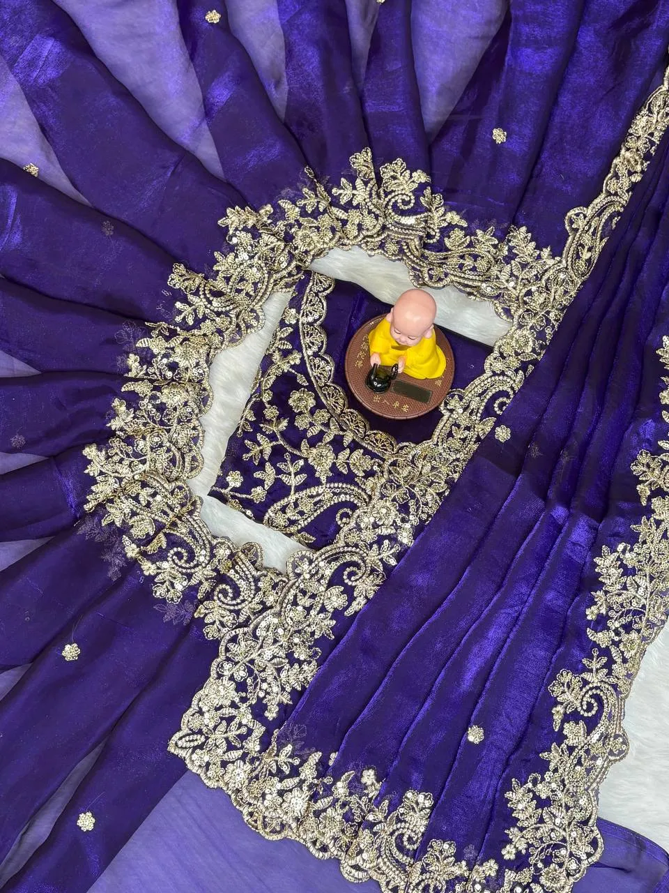 Kusum 800 Fandy Satin Designer Party Wear Sarees