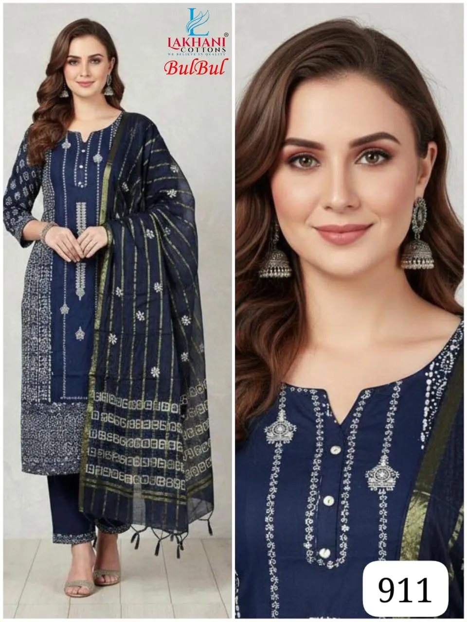 Lakhani Vol 10 Pure Cotton Embroidery Mix Dress Materials